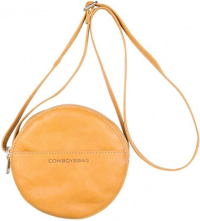 Cowboysbag leren crossbody tas Carry geel - Tassenshoponline.nl