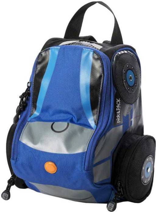 Pick & Pack Tractor Shape Backpack blue multi Kindertas -  Tassenshoponline.nl